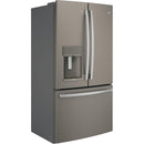 GE Profile 36-inch, 27.8 cu. ft. French 3-Door Refrigerator with Ice and Water PFE28KMKESPFE28KMKES