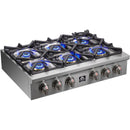 Forno 36-inch Gas Rangetop with 6 Burners FCTGS5751-36FCTGS575136