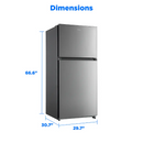 Midea 18 cu. ft. Top-Freezer Refrigerator (Stainless Steel)MRT18D3BST