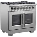 Forno Capriasca 36" Freestanding French Door Dual Fuel Range FFSGS6387-36