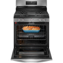 Frigidaire Gallery 30-inch Freestanding Gas Range with Air Fry Technology GCRG3060BF