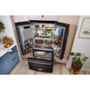 KitchenAid French 3-Door Refrigerator with External Water and Ice Dispensing System KRFF577KBS