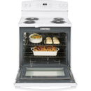 GE 30-inch Freestanding Electric Range with Self-Clean Oven JB258DM (White) (JB258DMWW)