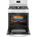 Frigidaire 30-inch Freestanding Gas Range with 5 Burners (White)FCRG3052BW