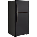 GE 33-inch, 21.9 cu.ft. Freestanding Top Freezer Refrigerator with Upfront Fresh Food Temperature Controls GTS22KMNRDSGTS22KMNRDS