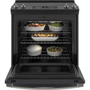 GE 30-inch Slide-In Electric Range with No Preheat Air Fry JS760FPDSJS760FPDS