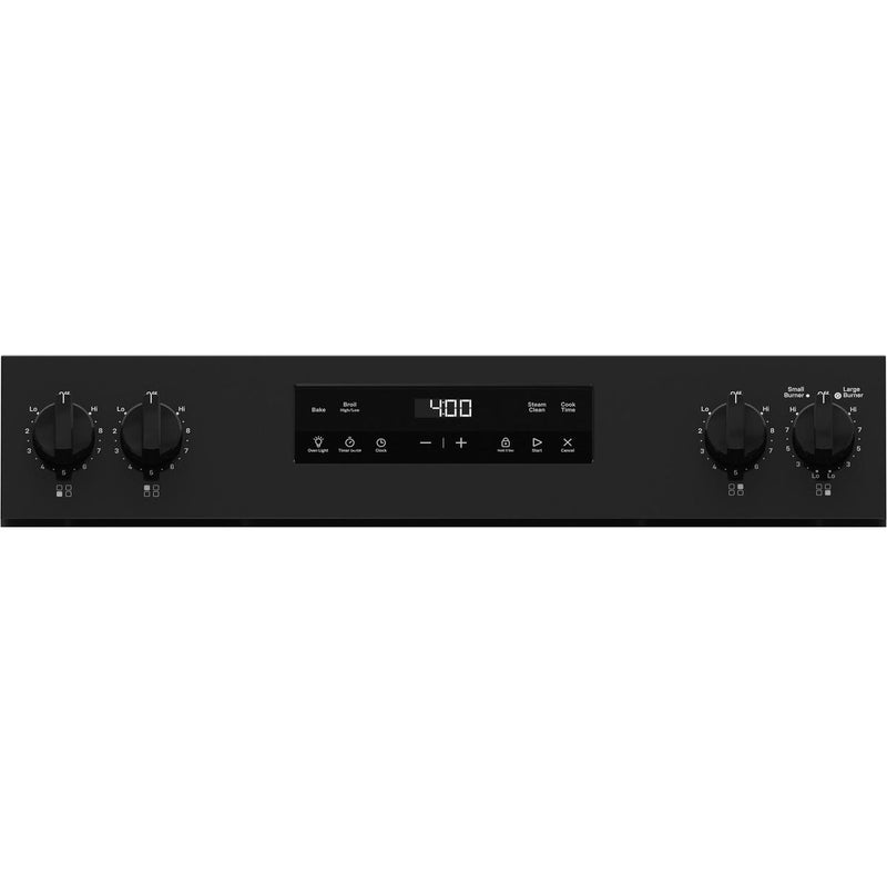 (GRF400SVBB) GE 30-inch Freestanding Electric Range with Steam Clean GRF400SVBB