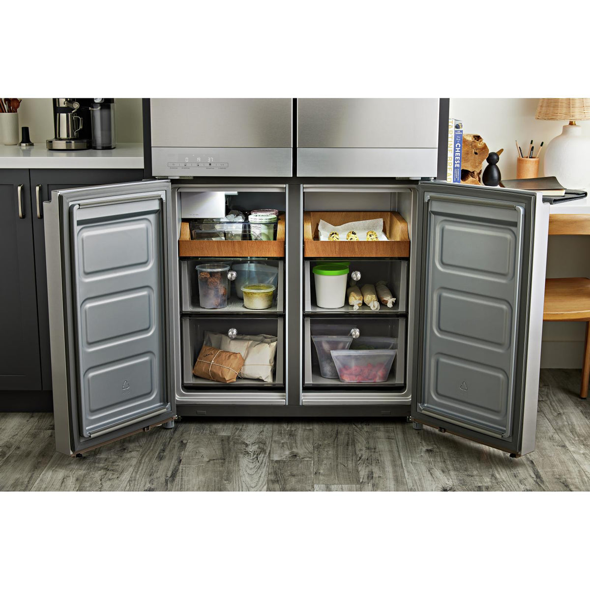 キッチン家電 Hidechan KitchenAid 36-inch, 19.4 cu. ft. Counter-Depth 4-Door Refrigerator wit