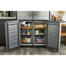 KitchenAid 36-inch, 19.4 cu. ft. Counter-Depth 4-Door Refrigerator with PrintShield™ Finish KRQC506MPS