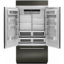 KitchenAid 43-inch, 24.2 cu.ft. Built-in French 3-Door Refrigerator with Platinum Interior Design KBFN502EBS