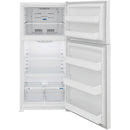 Frigidaire 30-inch, 20.0 cu. ft. Freestanding Top Freezer Refrigerator with EvenTemp™ Cooling System FFHT2022AWFFHT2022AW