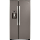 GE 36-inch, 25.1 cu.ft. Freestanding Side-by-Side Refrigerator with Water and Ice Dispensing System GSS25IMNESGSS25IMNES