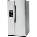 GE 36-inch, 25.3 cu. ft. Side-by-Side Refrigerator with Water and Ice Dispenser GSS25GYPFSGSS25GYPFS