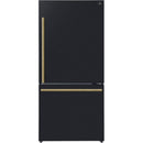 Forno 31-inch 17.2 cu.ft Freestanding Bottom Freezer Refrigerator FFFFD1785-31BLKFFFFD178531BLK