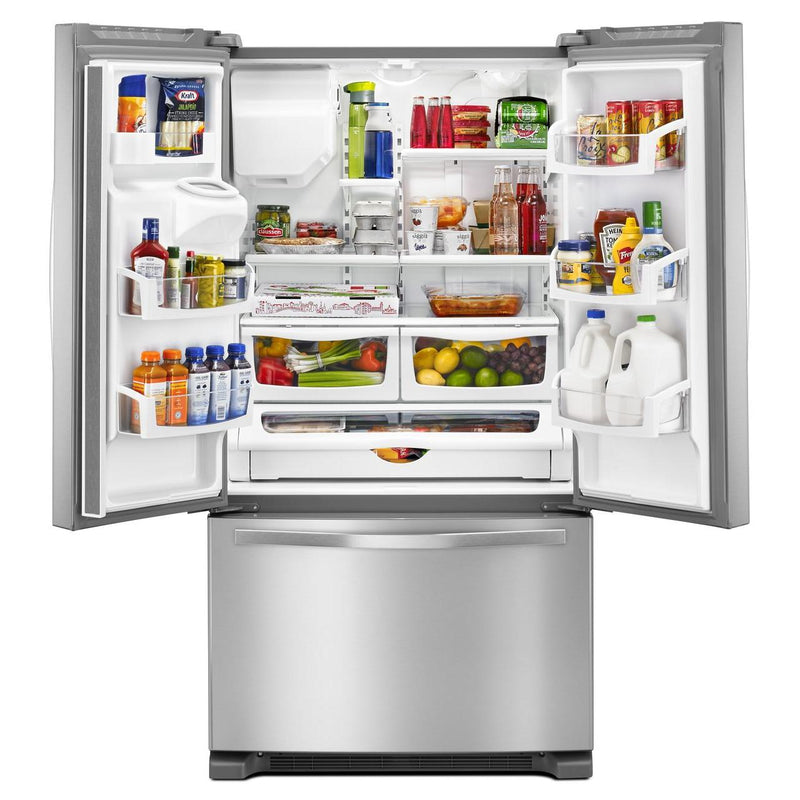 Whirlpool 36-inch, 24.7 cu. ft. French 3-Door Refrigerator with Ice and Water Dispensing System WRF555SDFZ (WRF555SDFZ)