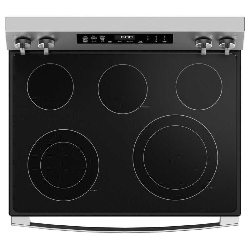 GE 30-inch Freestanding Electric Range with Convection Technology GRF600AVSS
