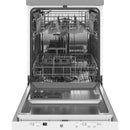 GE 24-inch Portable Dishwasher with Sanitize Option GPT225SGLWW (White) (GPT225SGLWW)