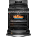 Frigidaire Gallery 30-inch Freestanding Gas Range with Air Fry Technology GCRG3060BDGCRG3060BD