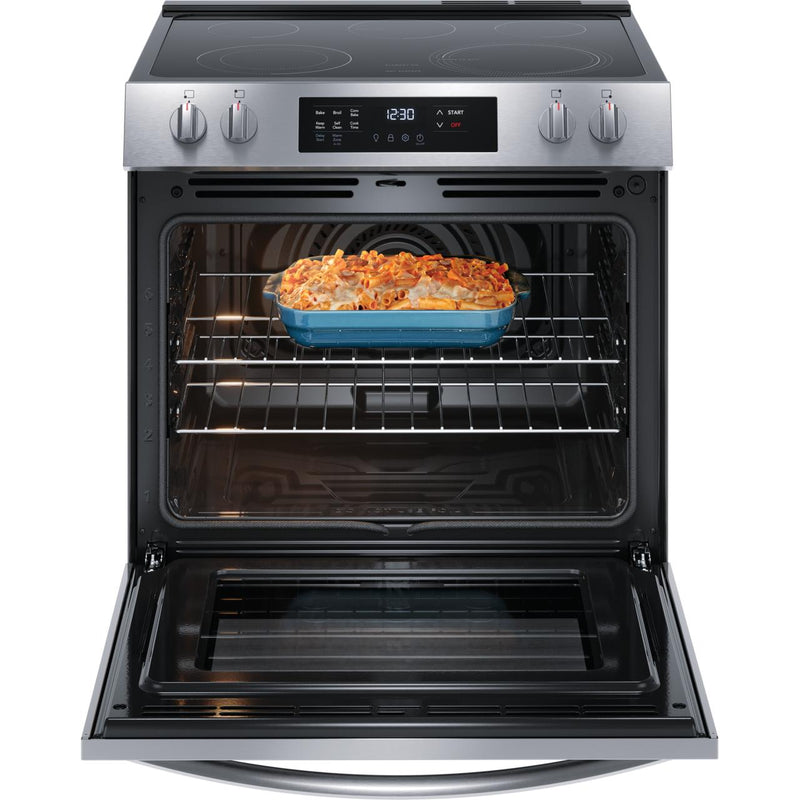 Frigidaire 30-inch Freestanding Electric Range with Convection Technology FCFE3083AS