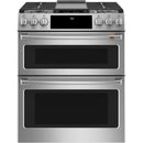 Caf? 30-inch Slide-in Gas Double Oven Range with Convection Technology CGS750P2MS1CGS750P2MS1