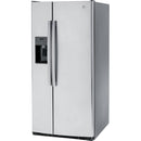 GE 33-inch 23 cu.ft. Freestanding Side-by-Side Refrigerator with LED Lighting GSE23GYPFSGSE23GYPFS