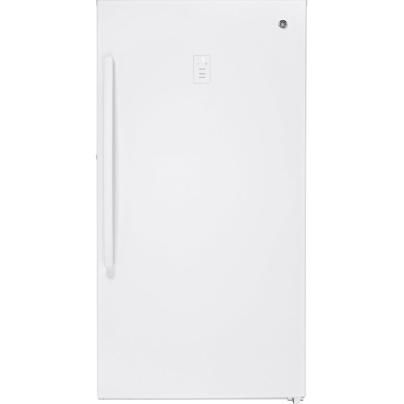 GE 17.3 cu.ft. Upright Freezer with Turbo Freeze FUF17SMRWW