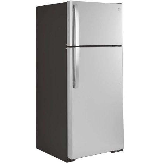 GE 28-inch, 17.5 cu. ft. Freestanding Top Freezer Refrigerator GTS18HYNRFS