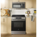 GE 30-inch Slide-in Electric Range with Crisp Mode GRS500PVSSGRS500PVSS