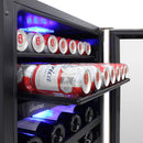 Vinotemp 24-Inch Outdoor Dual-Zone Wine & Beverage (Stainless Steel)VT-OUTDR24GD