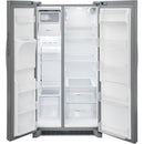 Frigidaire 36-inch, 25.6 cu.ft. Freestanding Side-by-Side Refrigerator with Ice and Water Dispensing System FRSS2623AS (FRSS2623AS)