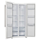 Forno 33-inch, 15.6 cu.ft. Freestanding Side-by-Side Refrigerator with LED Display on Door FFRBI1805-33WHT