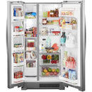 Whirlpool 33-inch, 21.7 cu. ft. Freestanding Side-by-side Refrigerator with Adaptive Defrost WRS312SNHM