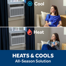 24K BTU HEAT/COOL AC (White)