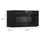 Maytag 30-inch, 1.9 cu.ft. Over-the-Range Microwave Oven with Stainless Steel Interior MMV4207JBMMV4207JB