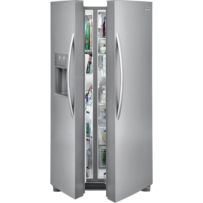 (GRSS2652AF) Frigidaire Gallery 36-inch, 25.6 cu.ft. Freestanding Side-by-Side Refrigerator with Ice and Water Dispensing System GRSS2652AF