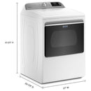 Maytag 7.4 cu.ft. Gas Dryer with Wi-Fi Connectivity MGD6230RHWMGD6230RHW