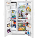 Crosley 36-inch, 26 cu.ft. Freestanding Side-by-Side Refrigerator with External Water and Ice Dispensing System CRSE263TW
