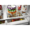 Whirlpool 36-inch, 25.2 cu. ft. French 3-Door Refrigerator with Water Dispenser (White)WRF535SWHW