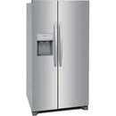 Frigidaire 36-inch, 25.6 cu.ft. Freestanding Side-by-Side Refrigerator with Ice and Water Dispensing System (Stainless Steel)FRSS2623AS