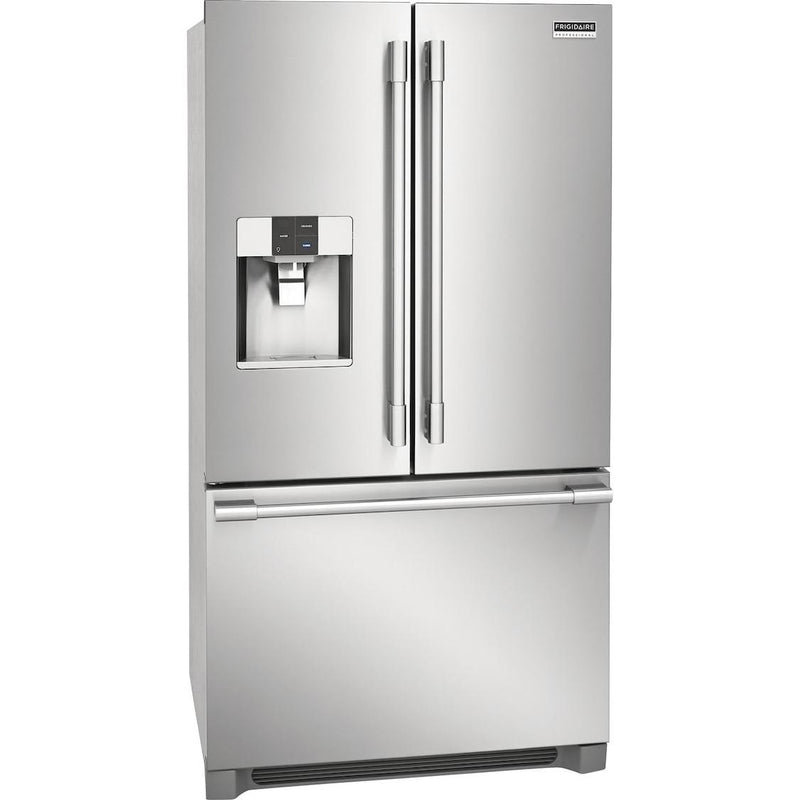 (FPBS2778UF) Frigidaire Professional 36-inch, 27.8 cu.ft. Freestanding French 3-Door Refrigerator with External Water and Ice Dispensing System FPBS2778UF