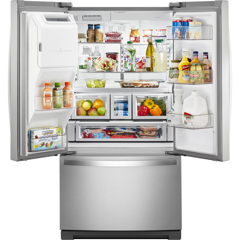 Whirlpool 36-inch, 26.8 cu. ft. Freestanding French 3-Door Refrigerator Water and Ice Dispensing System WRF767SDHZ (WRF767SDHZ)