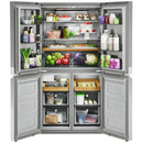 KitchenAid 36-inch, 19.4 cu. ft. Counter-Depth 4-Door Refrigerator with PrintShield™ Finish KRQC506MPS