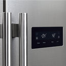 Forno 33-inch, 15.6 cu.ft. Freestanding Side-by-Side Refrigerator with LED Display on Door FFRBI1805-33SBFFRBI180533SB