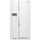 Whirlpool 36-inch, 25 cu. ft. Side-By-Side Refrigerator (White)WRS315SDHW