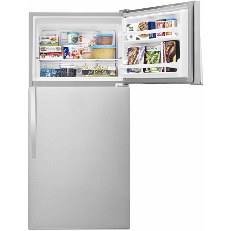 Whirlpool 30-inch, 18.2 cu.ft. Freestanding Top Freezer Refrigerator with Flexi-Slide™ Bin WRT318FZDM