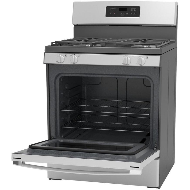 GE 30-inch Freestanding Gas Range with Precise Simmer Burner JGBS61RPSS