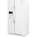 Whirlpool 36-inch, 24.55 cu. ft. Side-By-Side Refrigerator (White) (WRS325SDHW)