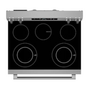 Maytag 30-in Glass Top 5 burners 5.3-cu ft Freestanding Electric Range ( Stainless Steel ) (MFES4030RS)