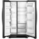 Whirlpool 33-inch, 21.7 cu. ft. Freestanding Side-by-side Refrigerator with Adaptive Defrost WRS312SNHB (Black)WRS312SNHB