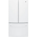 GE 36-inch, 27 cu.ft. Freestanding French 3-Door Refrigerator with Internal Water Dispenser GNE27JGMWW
